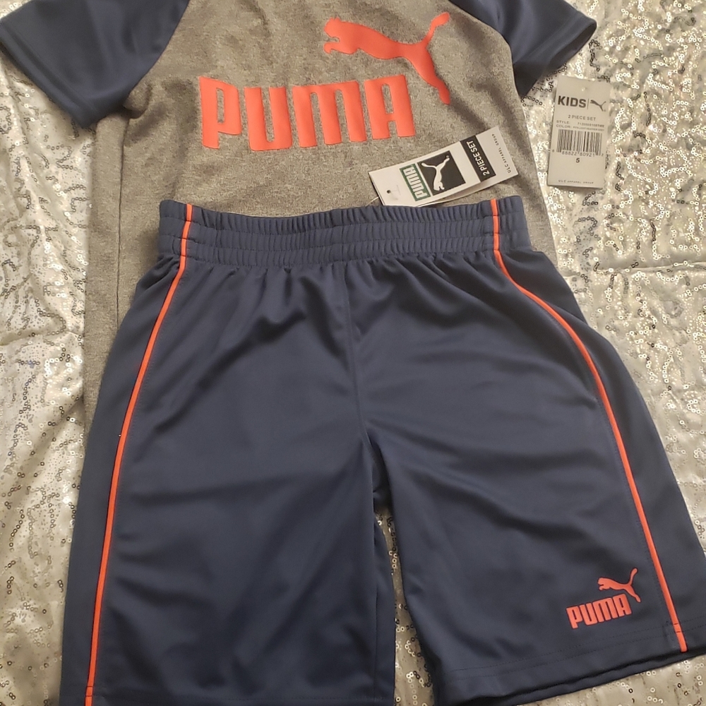 Puma 2 piece shirt/short set
